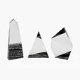 Aquila Crystal Polygon Award with Marble Trim — view 4
