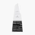 Deneb Crystal Obelisk with Marble Base