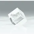 Small Crystal Corner Block Award — view 4