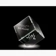Small Crystal Corner Block Award — view 7