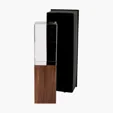 Cressida Crystal Tower with Wood Base — view 4