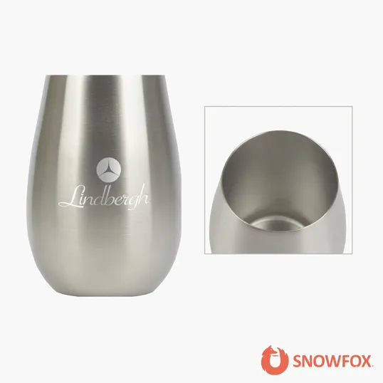 Snowfox® 8 oz. Vacuum Insulated Sauvignon Blanc Wine Glass — view 2