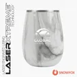 Snowfox® 13.5 oz. Vacuum Insulated Marble Finish Pinot Noir Wine Glass — view 2