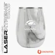 Snowfox® 13.5 oz. Vacuum Insulated Marble Finish Pinot Noir Wine Glass — view 4