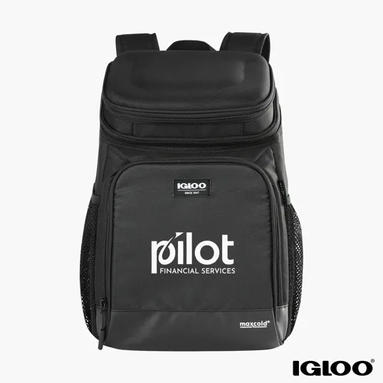 Igloo® MaxCold® Evergreen 18-Can RPET Cooler Backpack — view 2
