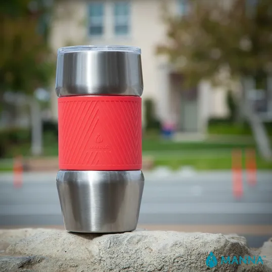 Manna™ 20 oz. Renegade Stainless Steel Tumbler with Silicone Grip — view 3