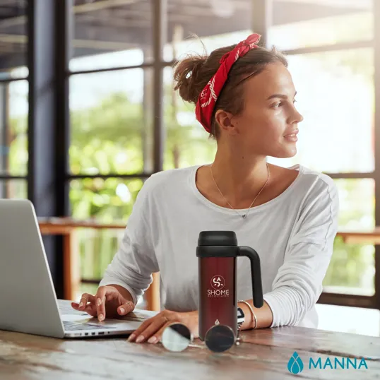 Manna™ 16 oz. Mocha Stainless Steel Mug — view 5