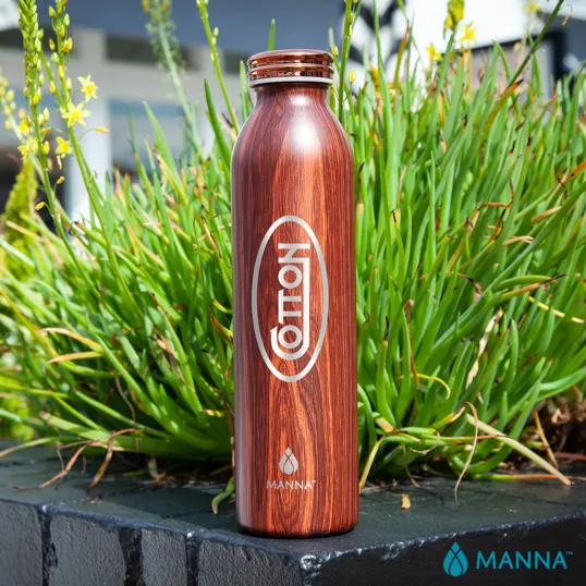 Manna™ 20 oz. Retro Stainless Steel Water Bottle — view 3