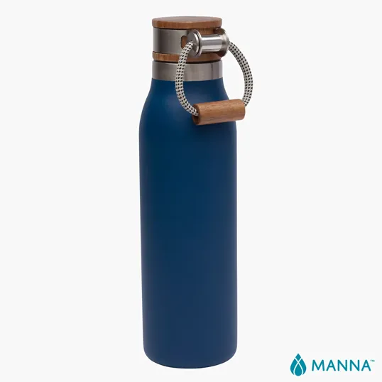 Manna™ 18 oz. Ascend Stainless Steel Water Bottle with Acacia Lid — view 9