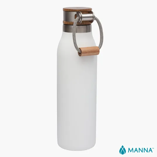 Manna™ 18 oz. Ascend Stainless Steel Water Bottle with Acacia Lid — view 11