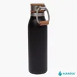 Manna™ 18 oz. Ascend Stainless Steel Water Bottle with Acacia Lid — view 2