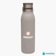 Manna™ 18 oz. Ascend Stainless Steel Water Bottle with Acacia Lid — view 3
