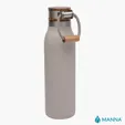 Manna™ 18 oz. Ascend Stainless Steel Water Bottle with Acacia Lid — view 4