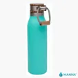 Manna™ 18 oz. Ascend Stainless Steel Water Bottle with Acacia Lid — view 6