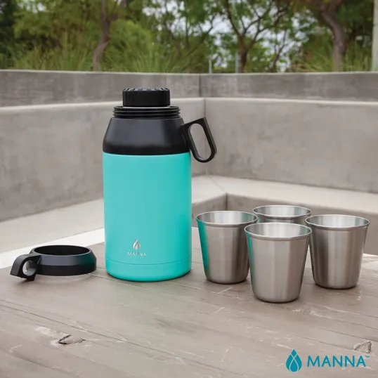 Manna™ 64 oz. Stack Growler with 4 Stackable Cups — view 12