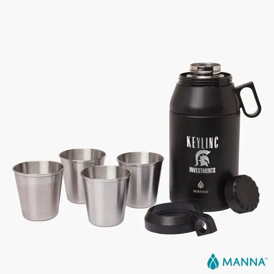 Manna™ 64 oz. Stack Growler with 4 Stackable Cups — view 6
