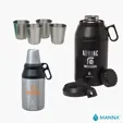 Manna™ 64 oz. Stack Growler with 4 Stackable Cups