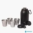 Manna™ 64 oz. Stack Growler with 4 Stackable Cups — view 7