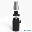 Manna™ 64 oz. Stack Growler with 4 Stackable Cups — view 11
