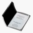 Skeda I Business Card Case, Two-Tone Silver — view 3