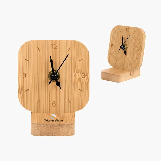 Cade Bamboo Desk Clock