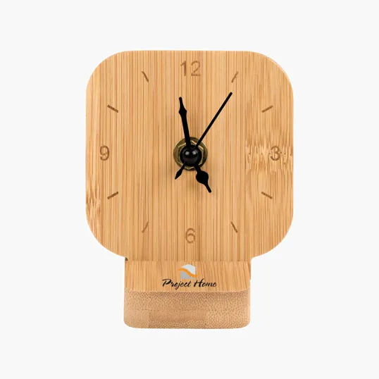 Cade Bamboo Desk Clock — view 2