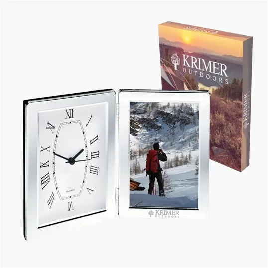 Jadis I Desk Clock & Photo Frame — view 2