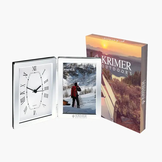 Jadis I Desk Clock & Photo Frame — view 3