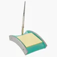 Oceanus Series Acrylic Memo Pad and Pen Holder