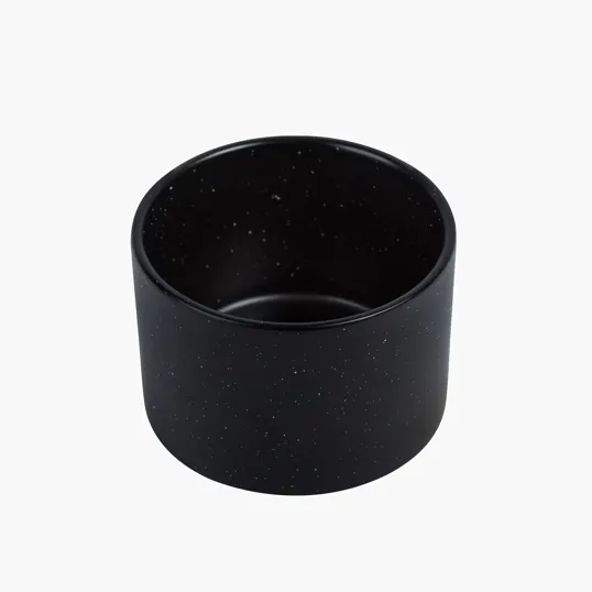 Saratoga Ceramic Flower Pot with Bamboo Stand — view 4
