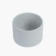 Saratoga Ceramic Flower Pot with Bamboo Stand — view 9