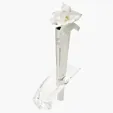 Glacier Chrome & Acrylic Vase