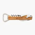 Malbec Multi-Function Bamboo Bar Tool with Bottle Openers and Corkscrew — view 2