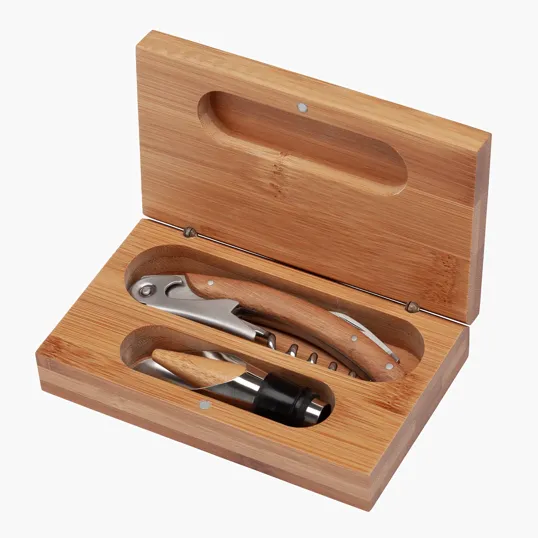 Bel Vino 2-Piece Bamboo Wine Set — view 4