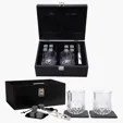 Downey 14-Piece Whiskey Set with Crystal Glasses