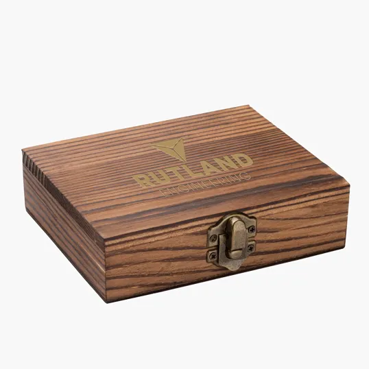 Savour 11-Piece Whiskey Stone Set with Hinged Wooden Gift Box — view 6