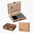 Savour 11-Piece Whiskey Stone Set with Hinged Wooden Gift Box