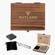Savour 11-Piece Whiskey Stone Set with Hinged Wooden Gift Box — view 2