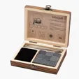 Savour 11-Piece Whiskey Stone Set with Hinged Wooden Gift Box — view 5
