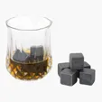 Savour 11-Piece Whiskey Stone Set with Hinged Wooden Gift Box — view 7