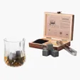 Savour 11-Piece Whiskey Stone Set with Hinged Wooden Gift Box — view 8