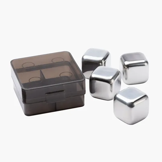Aces 4-Piece Stainless Steel Ice Cube Set — view 5