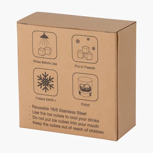 Aces 4-Piece Stainless Steel Ice Cube Set — view 10