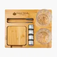 Collins 10-Piece Whiskey Set with Bamboo Base