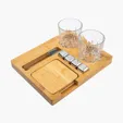 Collins 10-Piece Whiskey Set with Bamboo Base — view 2