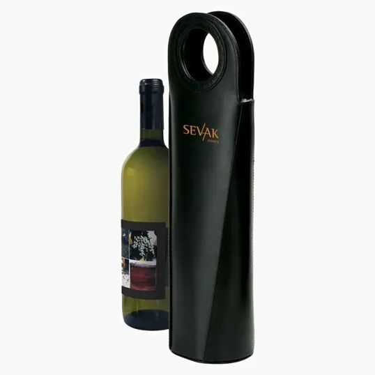 Gioia I Leather Single Wine Carrier — view 2