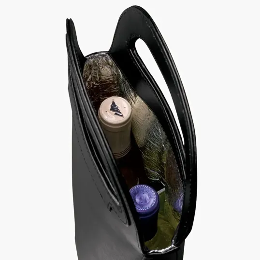 Gioia II Leather Double Wine Carrier — view 2
