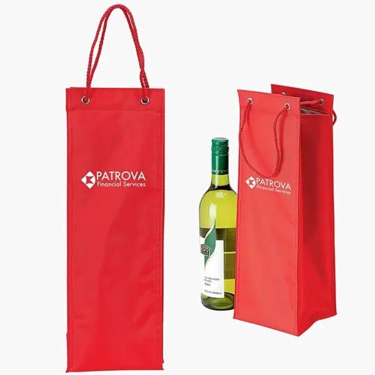Single Wine Carrier with PEVA-Lined Insulation — view 2
