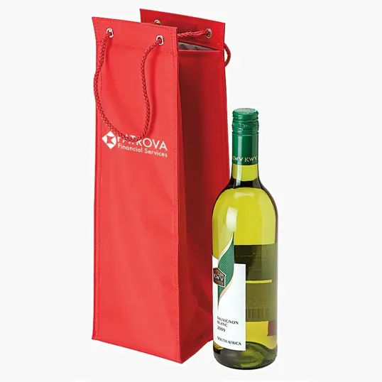 Single Wine Carrier with PEVA-Lined Insulation — view 7