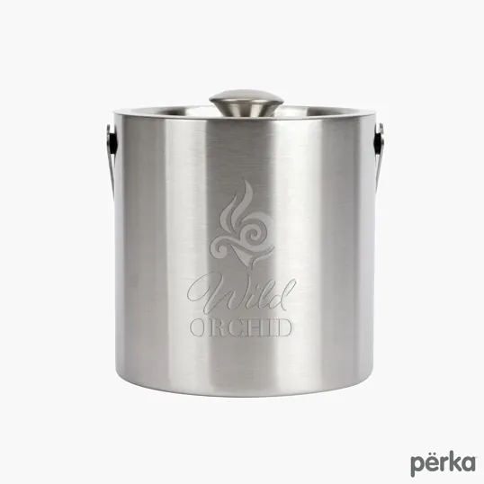 Perka® Quinton Double Wall Stainless Steel Ice Bucket, 1.3L